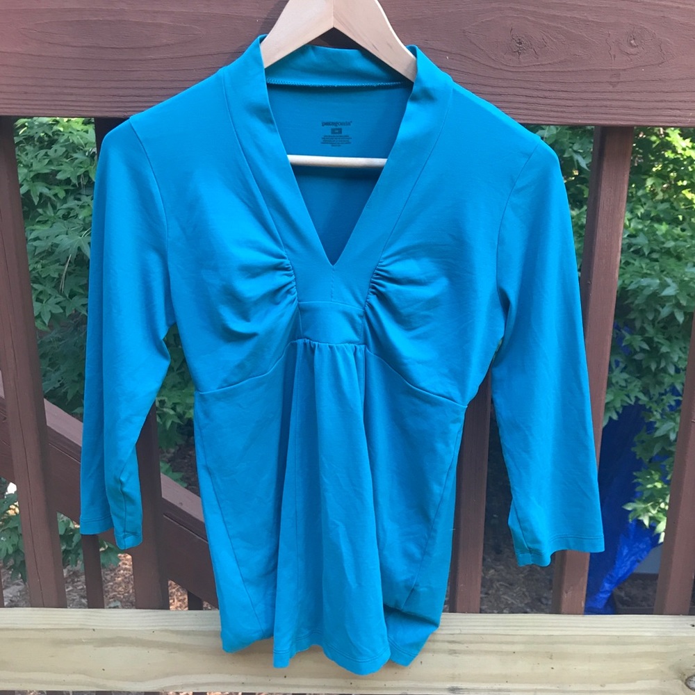 Patagonia teal women’s shirt medium - Picture 2 of 4